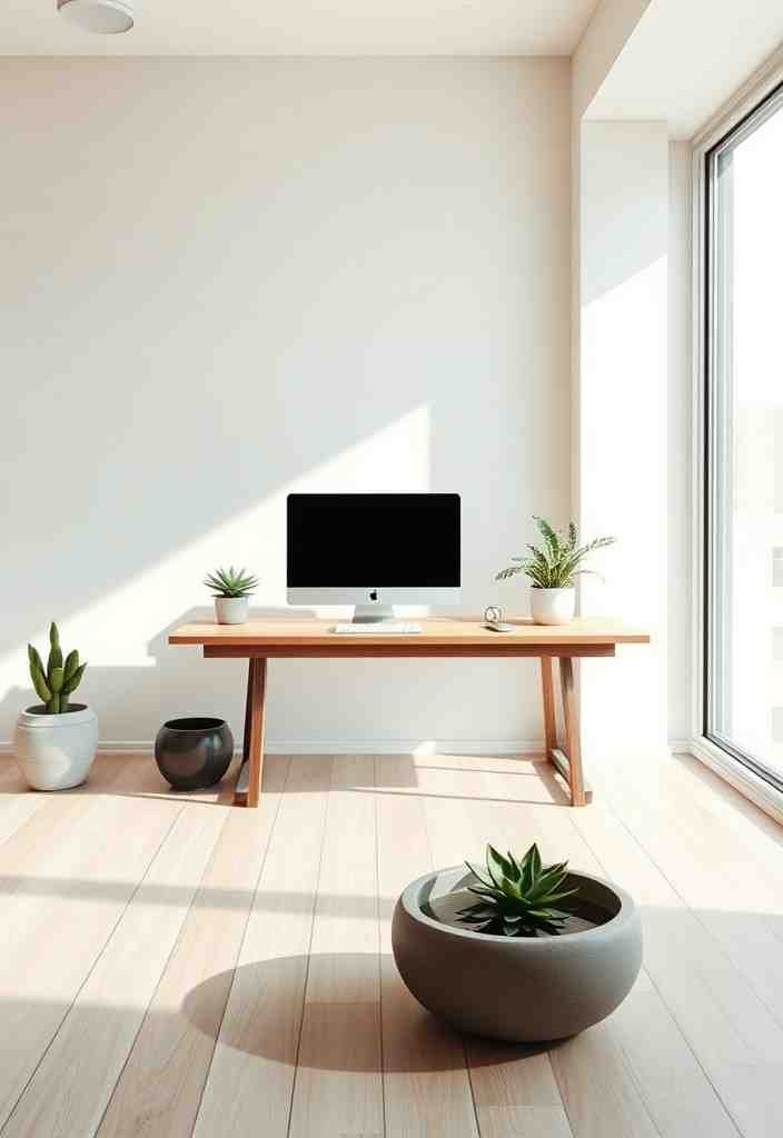 1. Minimalist Zen Office