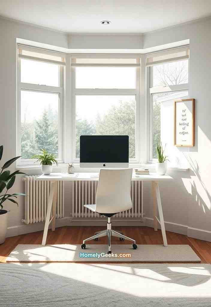 13. Brightly Lit Zen Office