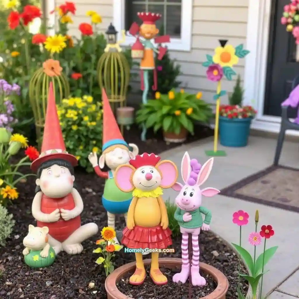 14. Playful Garden Decor