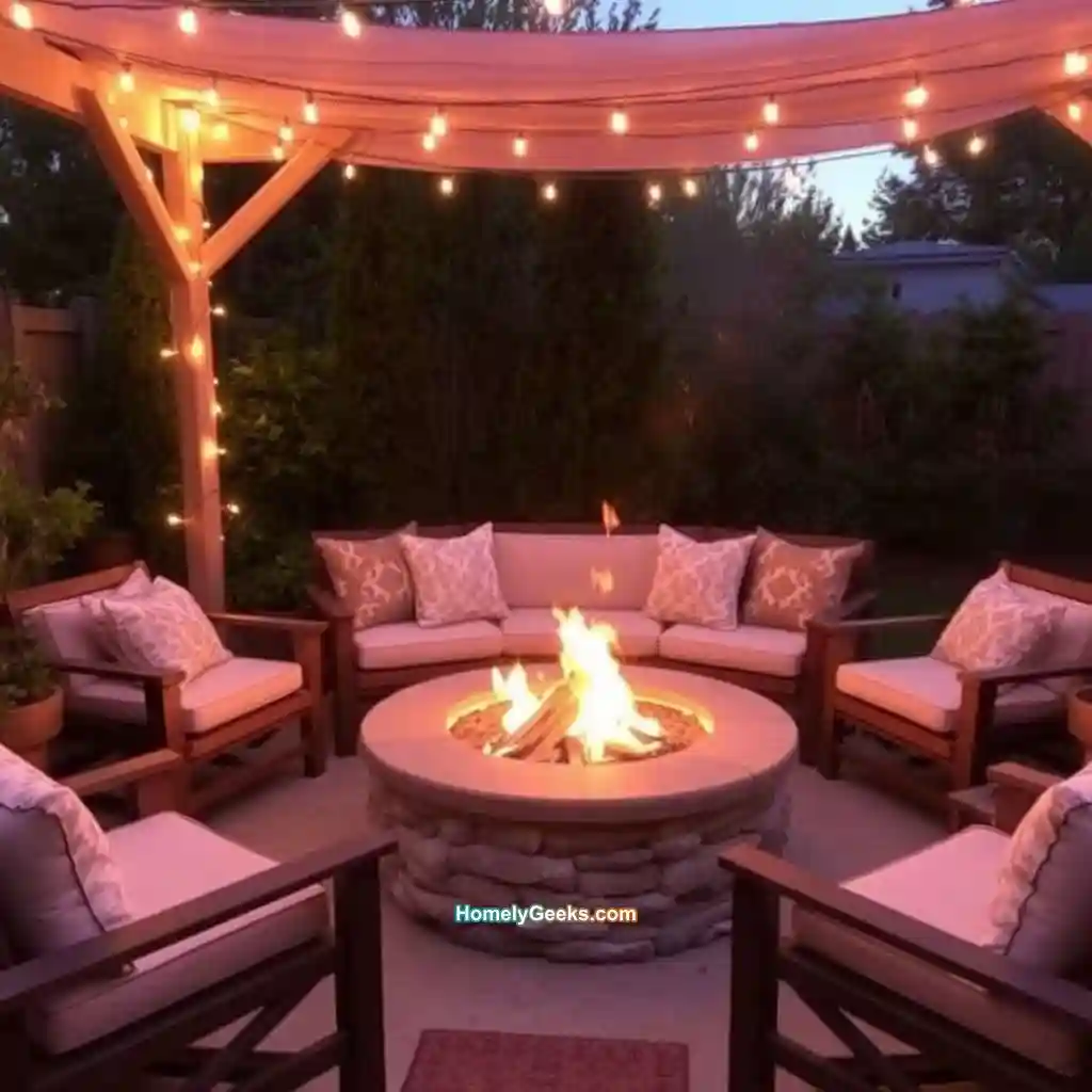15. Cozy Fire Pit Area