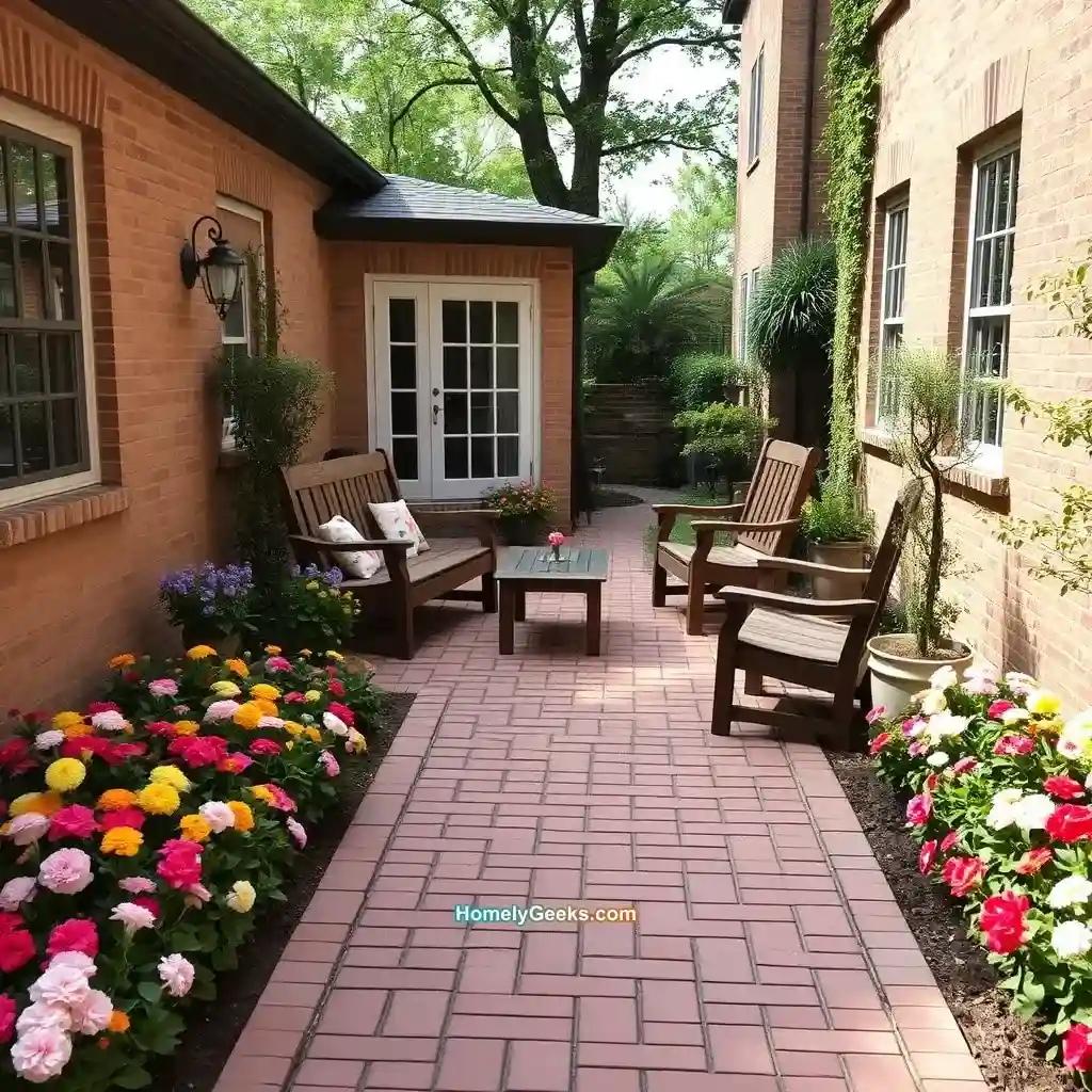 16. Classic Patio with Brick Pathway