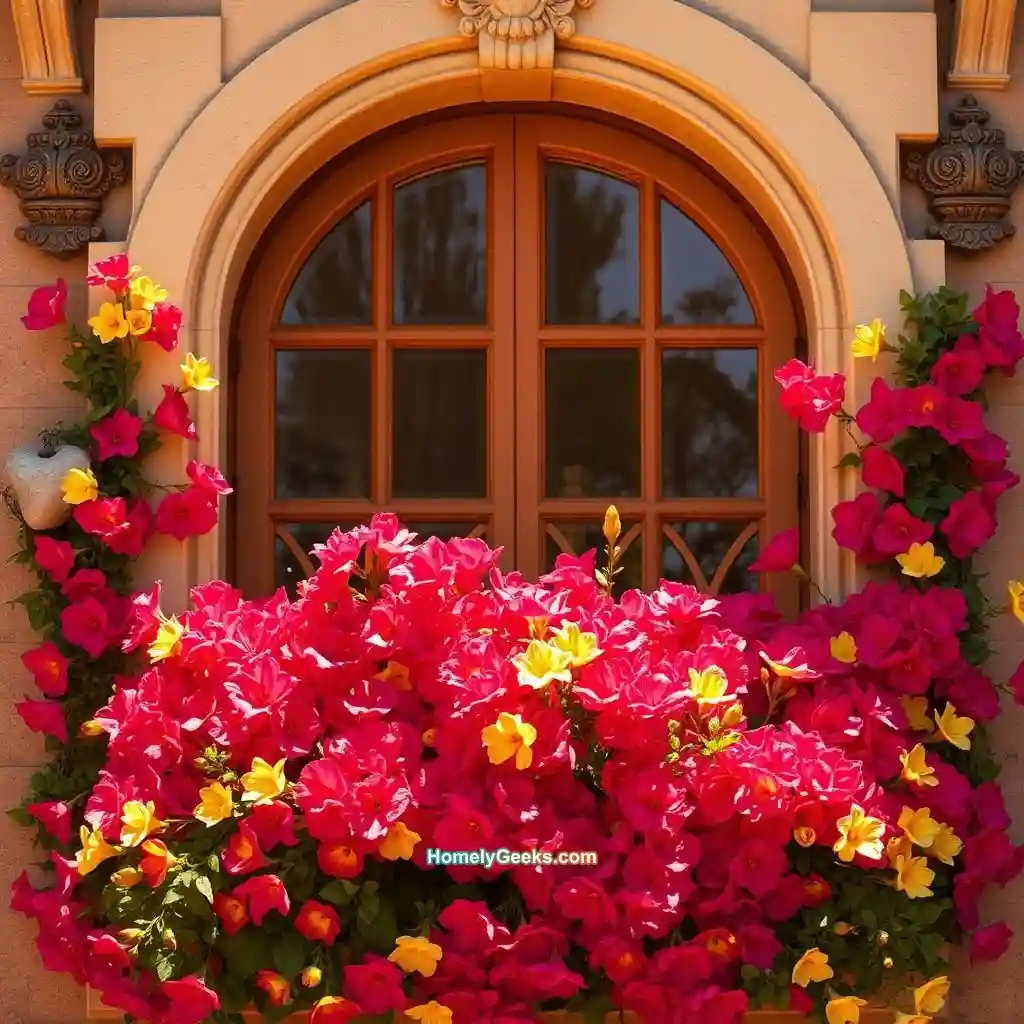 18. Bright Color Pop Window Well