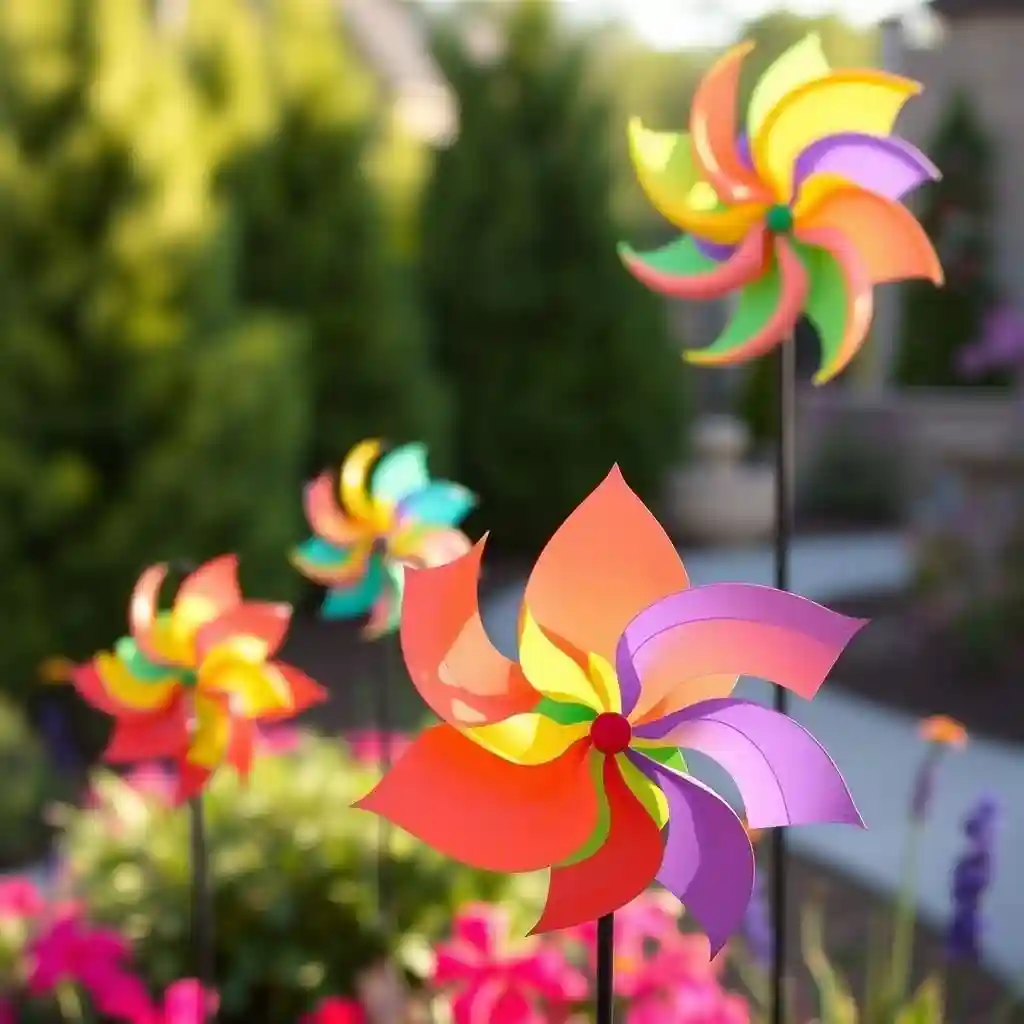 18. Garden Themed Wind Spinners