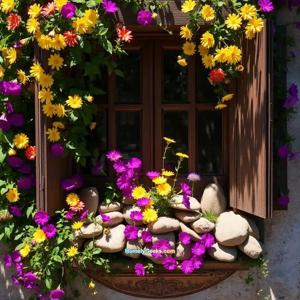 3. Rustic Stone Window Well