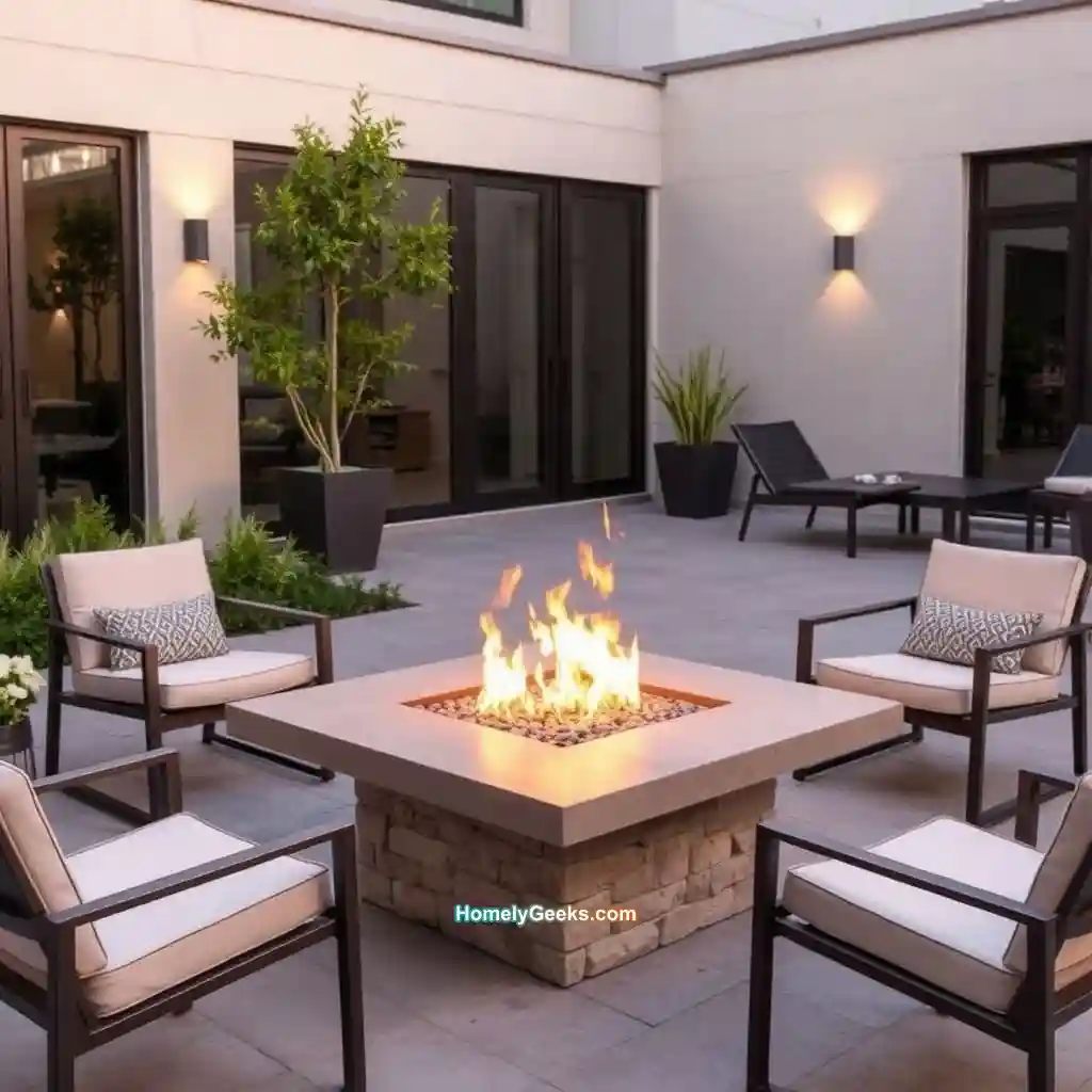 8. Contemporary Fire Table