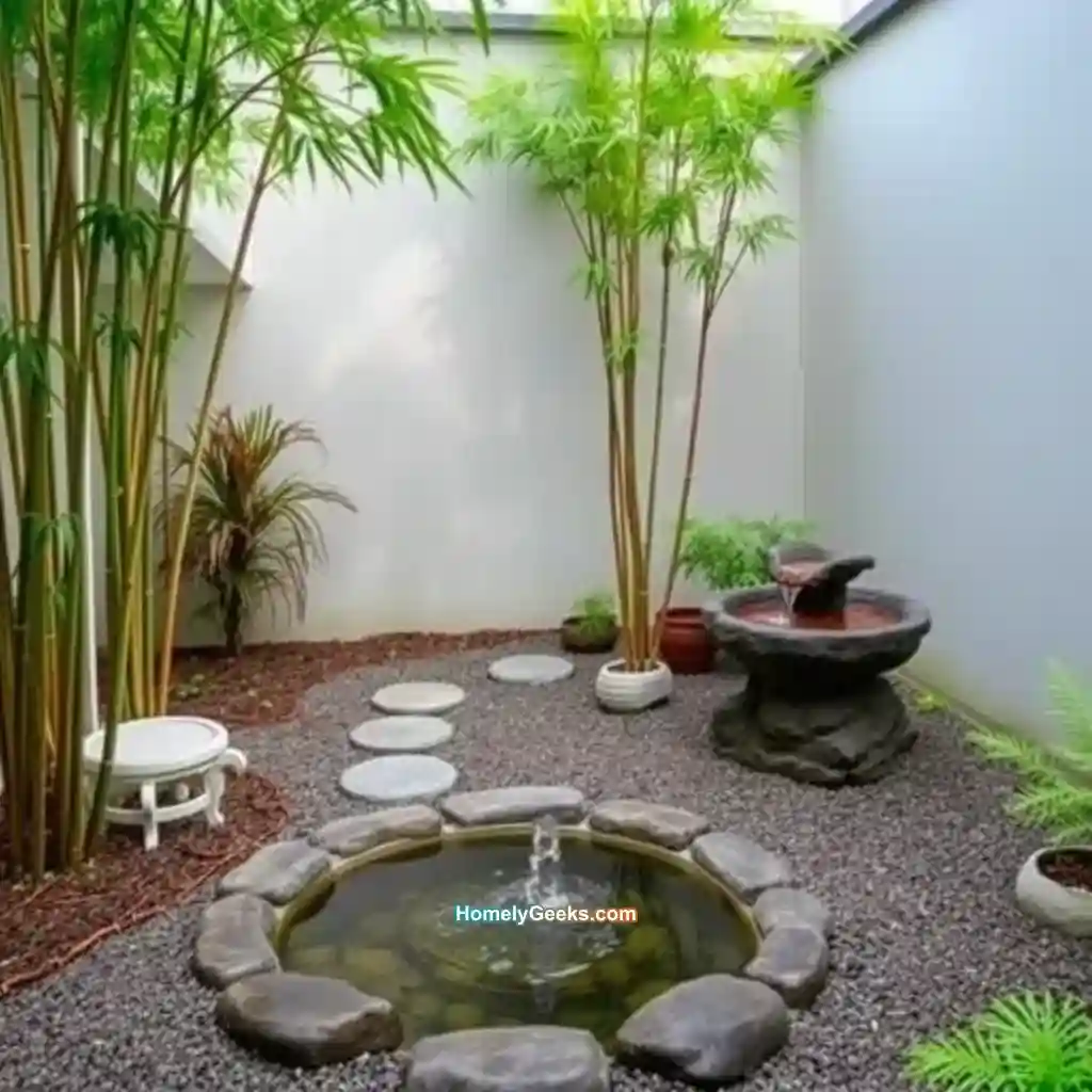 9. Zen Patio with Water Feature