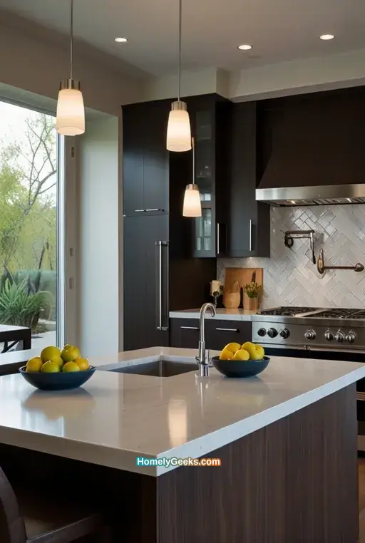 12. Compact Kitchen with Stainless Steel Appliances
