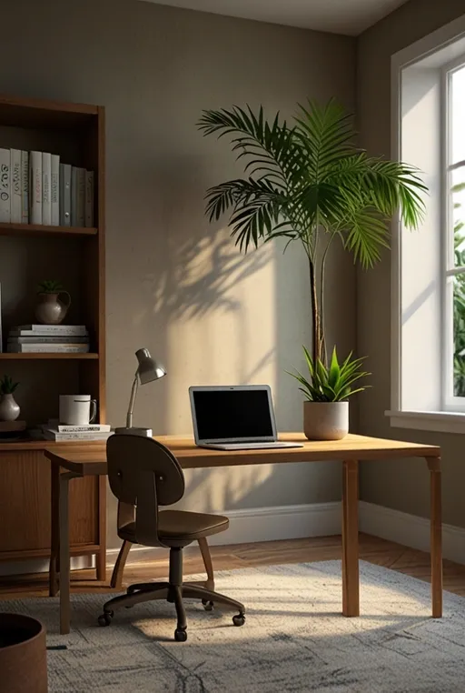 15. Parlor Palm on a Desk Shelf