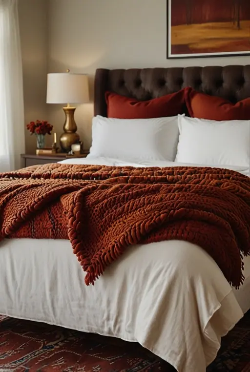 16. Cozy Bench at the Foot of the Bed
