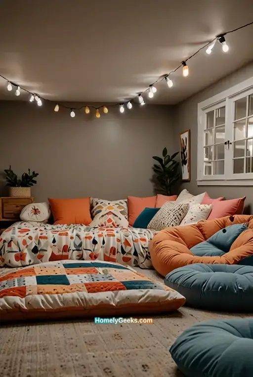 17. Cozy Sleepover Space with Air Mattress