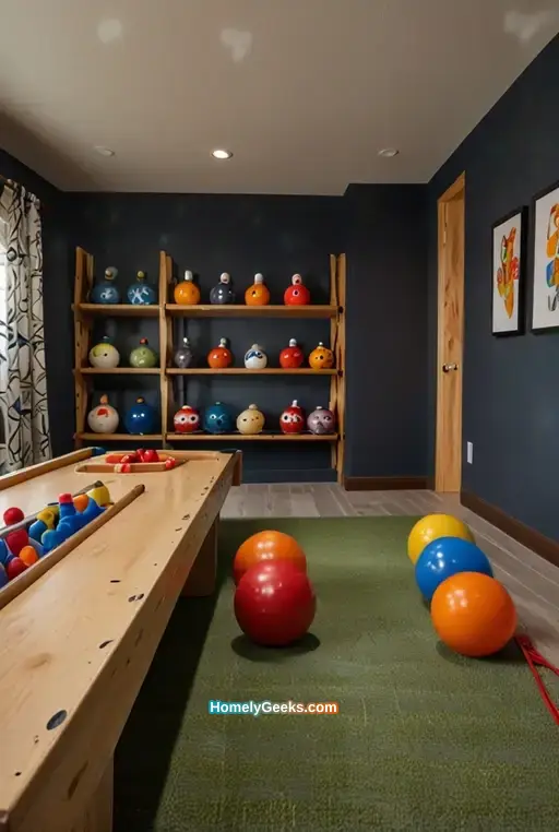 19. Mini Bowling Alley for Indoor Fun
