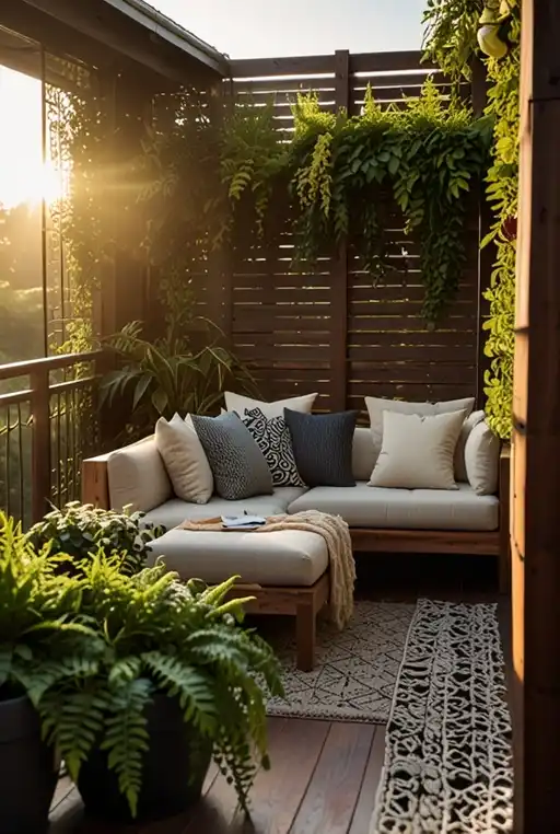 2. Lush Green Trellis Wall for Natural Privacy