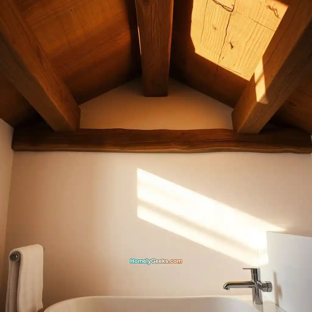 2. Rustic Wood Beams