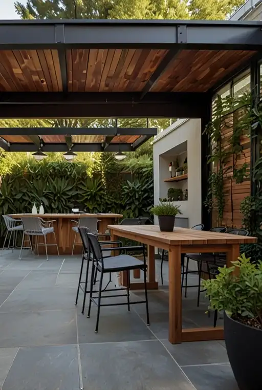 21. Compact Flat Roof with Multi Use Outdoor Space