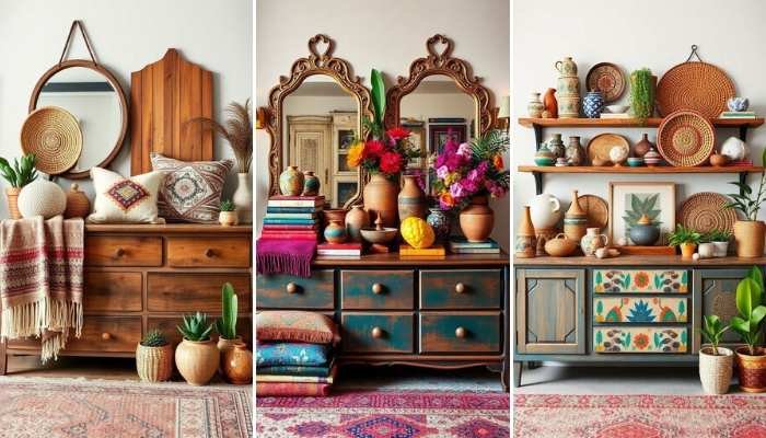 25 Boho Style Bedroom Dresser Decoration Ideas