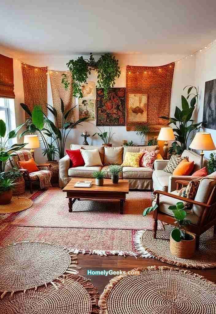 8-eclectic-boho-living-room-with-layered-rugs
